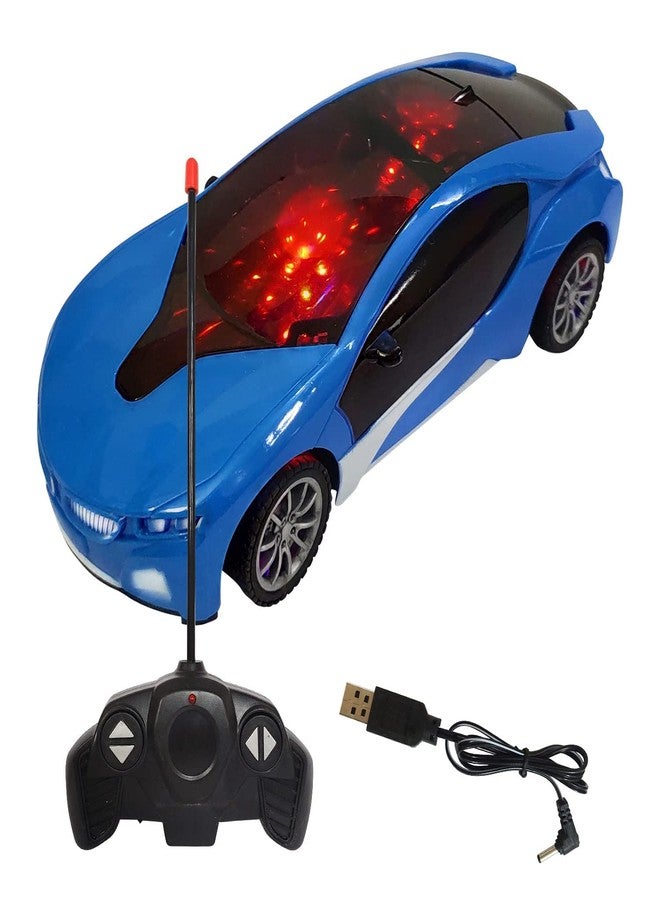 SHB Remote Control Car || with Flashing Light, Radio Control Race Car || Speed Racing Car (3+ Years, Blue) (Blue) - Image 1
